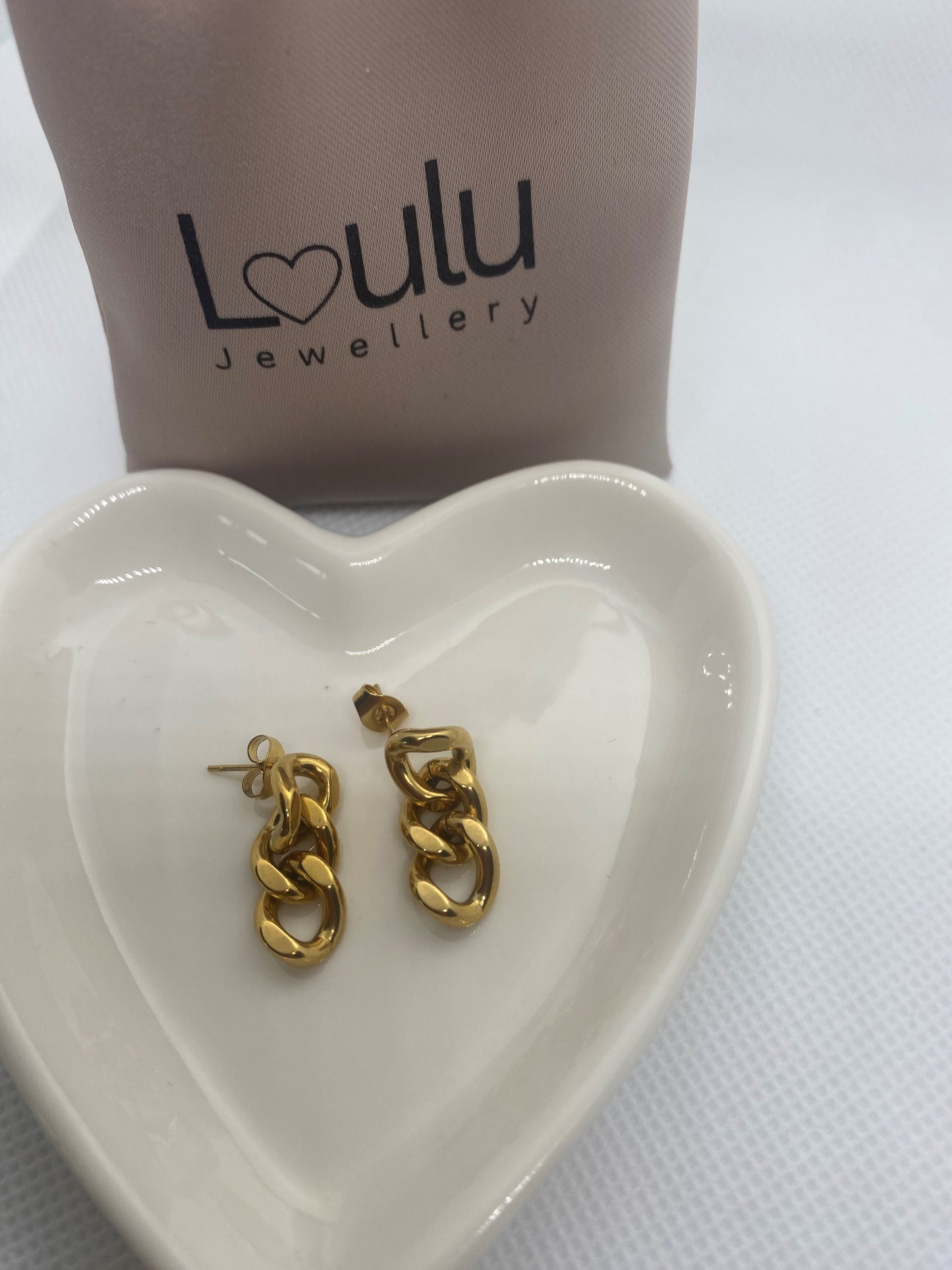 Cuban Link Chain Stud Earing