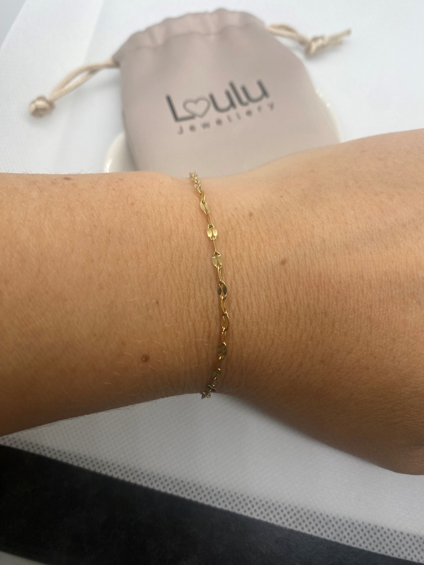 Dainty Twist chain bracelet