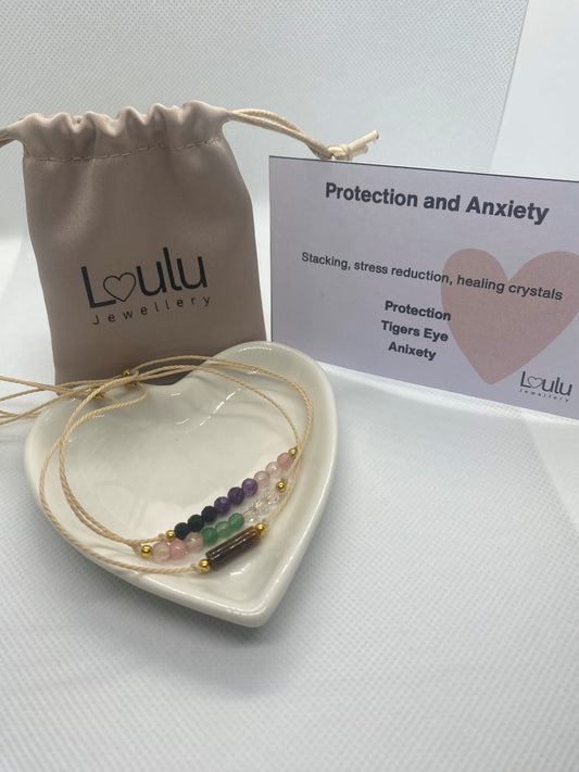 Protective and relieve Anxiety  Crystal Bracelet