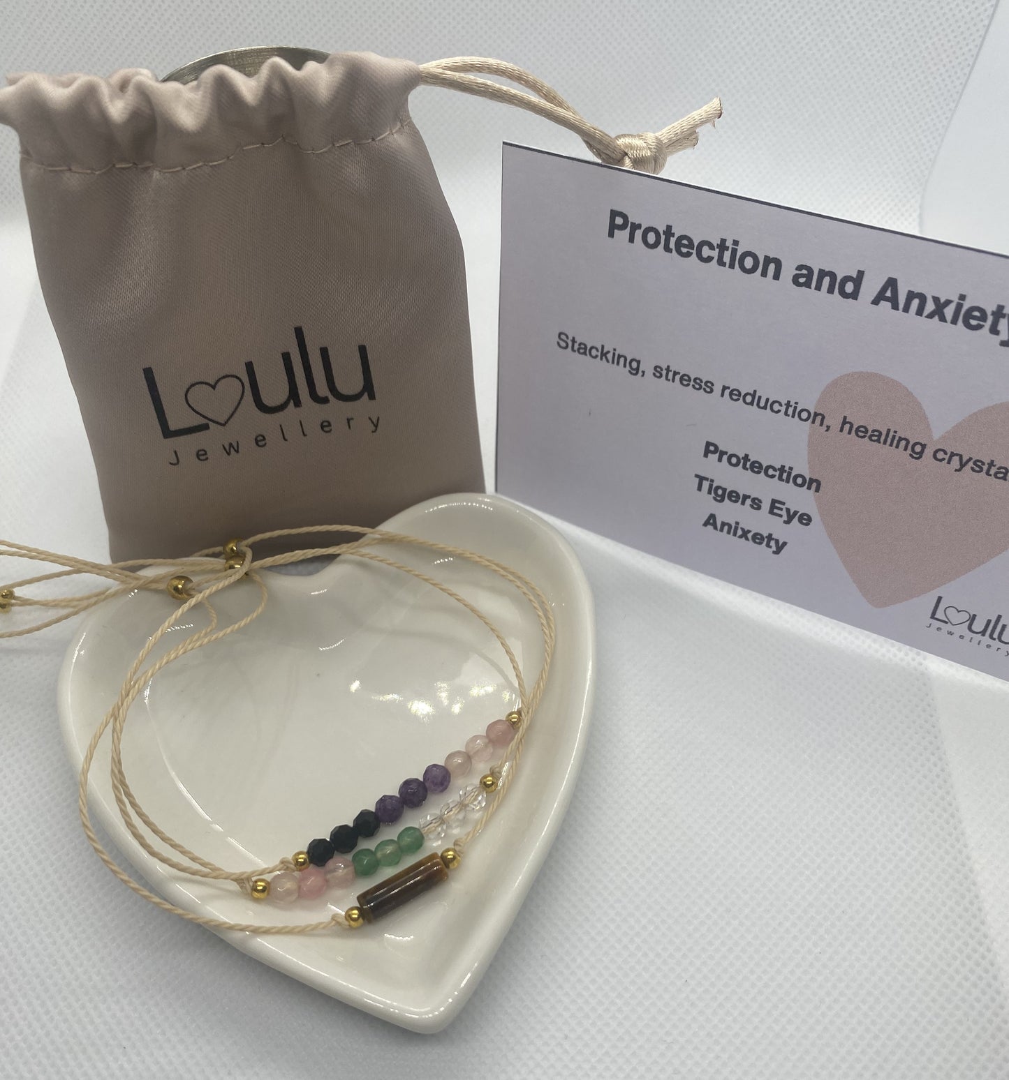 Protective and relieve Anxiety  Crystal Bracelet