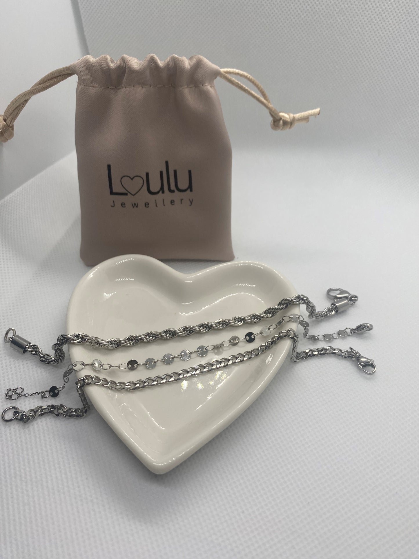 Three Layered Cuban Chain Bracelet