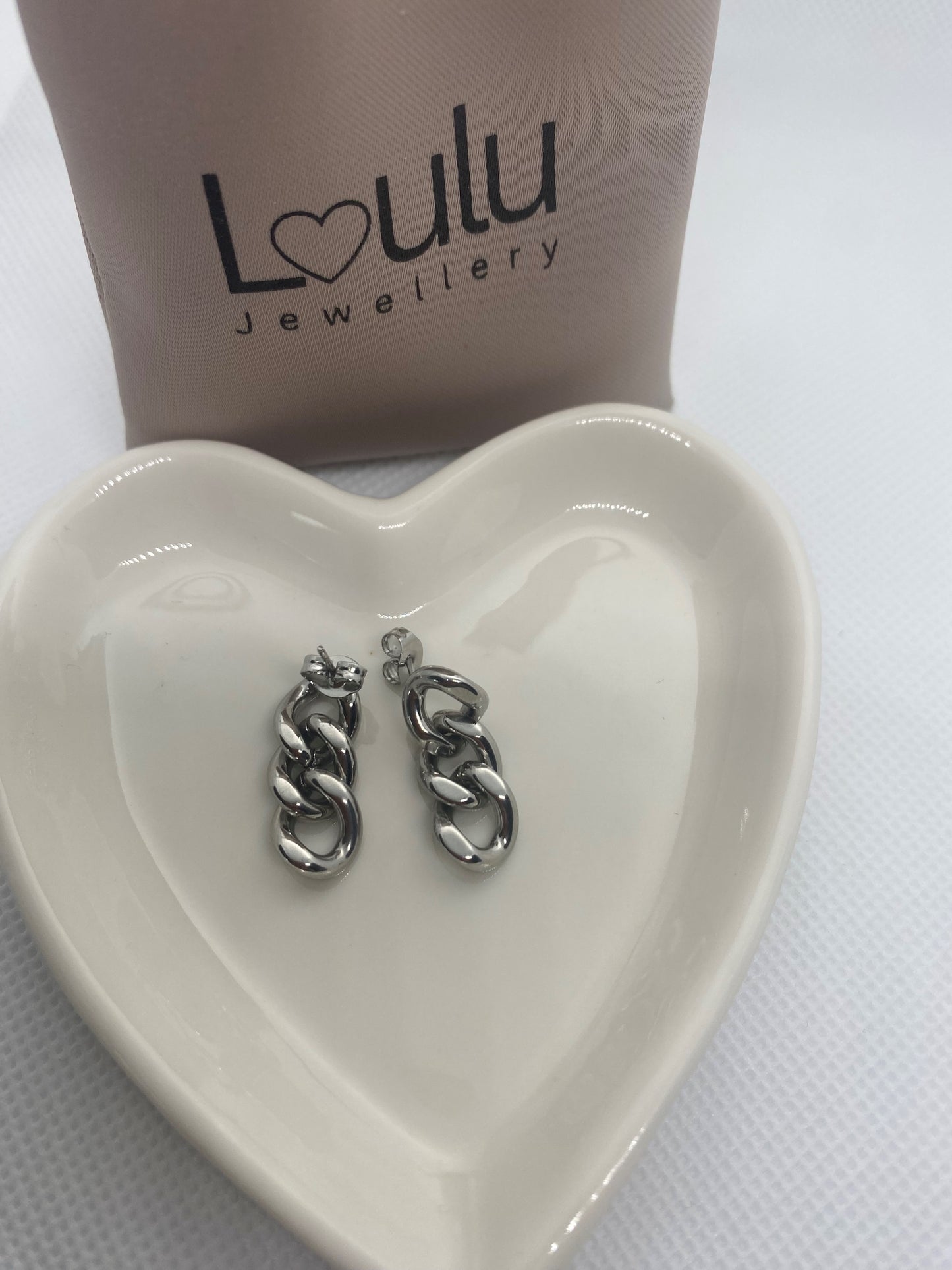Cuban Link Chain Stud Earing