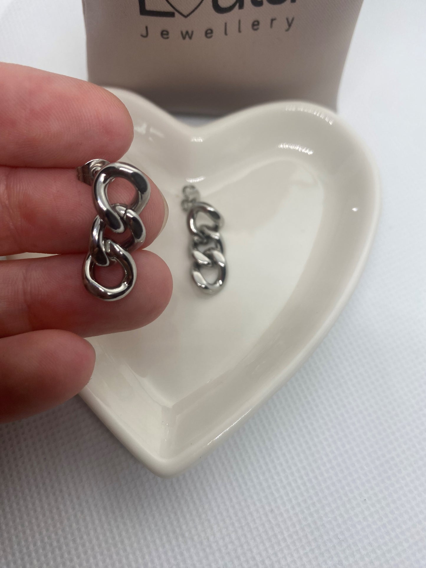 Cuban Link Chain Stud Earing