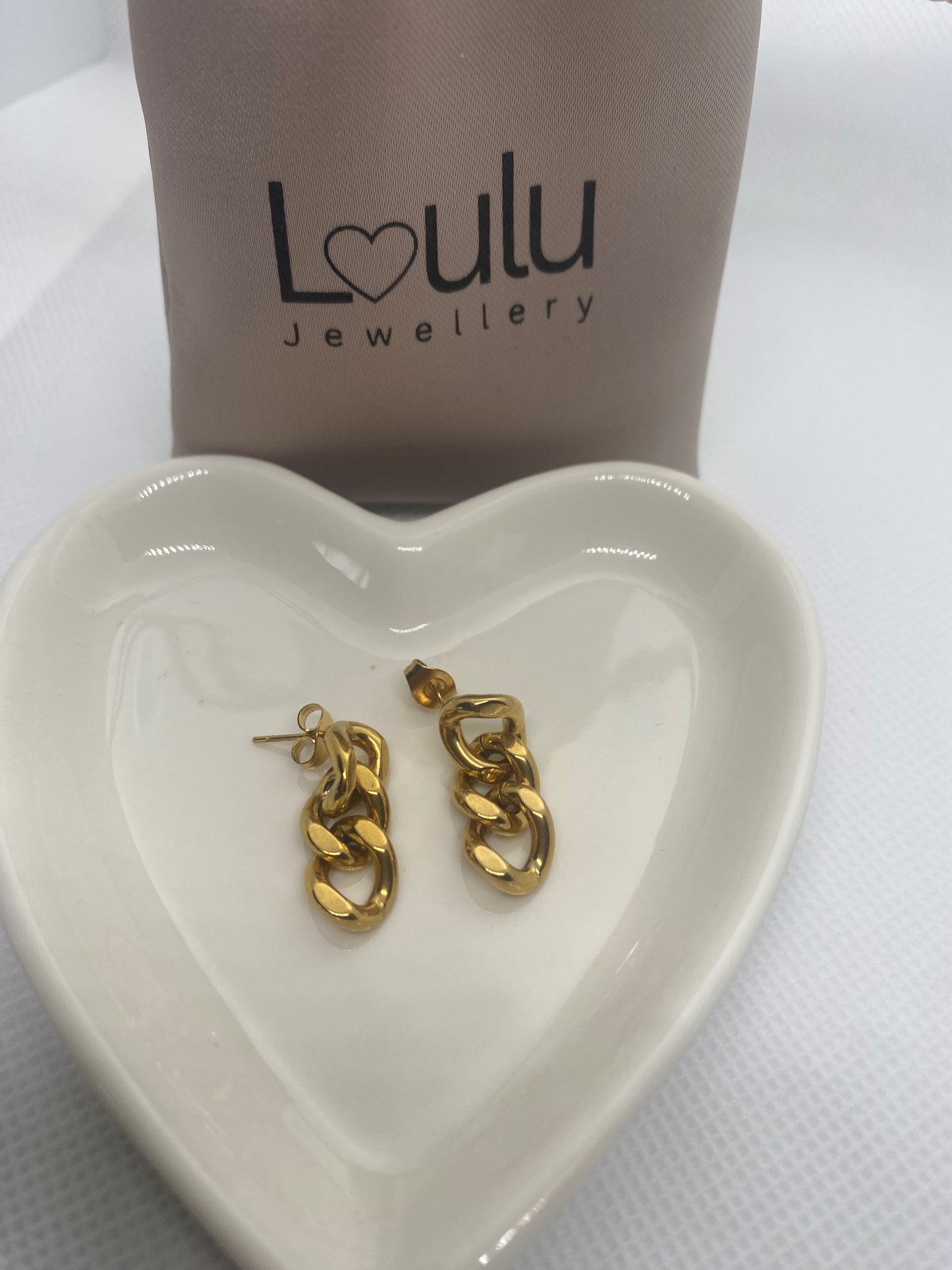 Cuban Link Chain Stud Earing