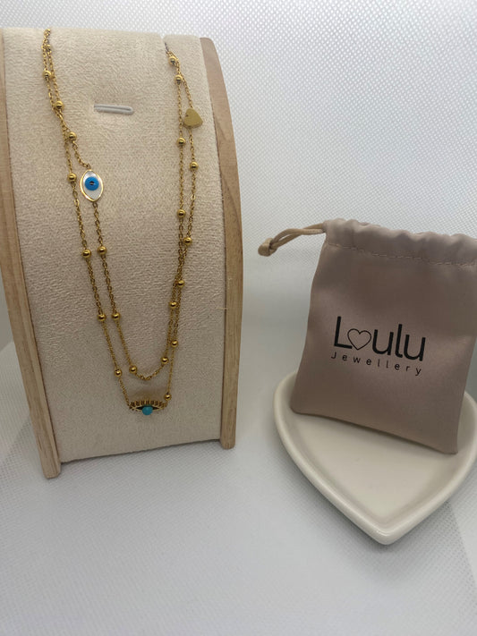 Evil Eye Multilayer Pendant