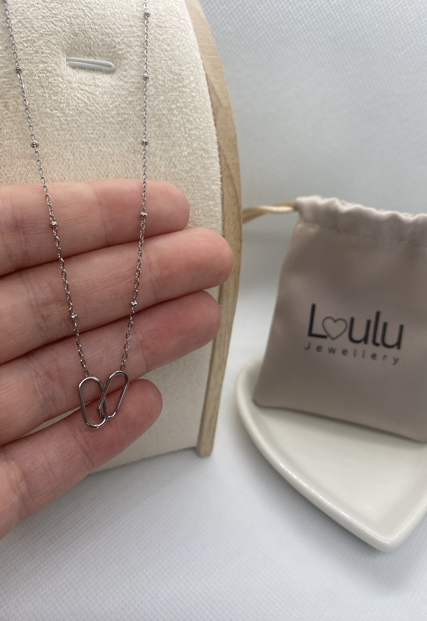 Paperclip Infinity Pendant