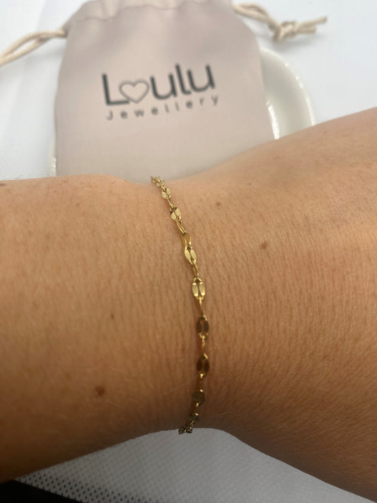 Dainty Twist chain bracelet