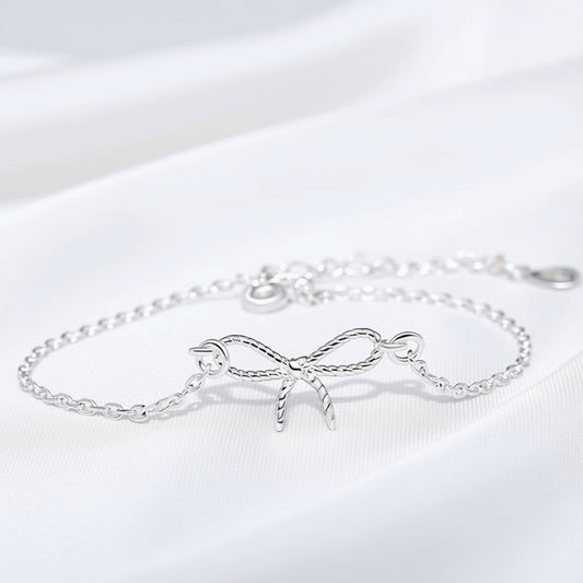 925 Sterling Silver Bow bracelet