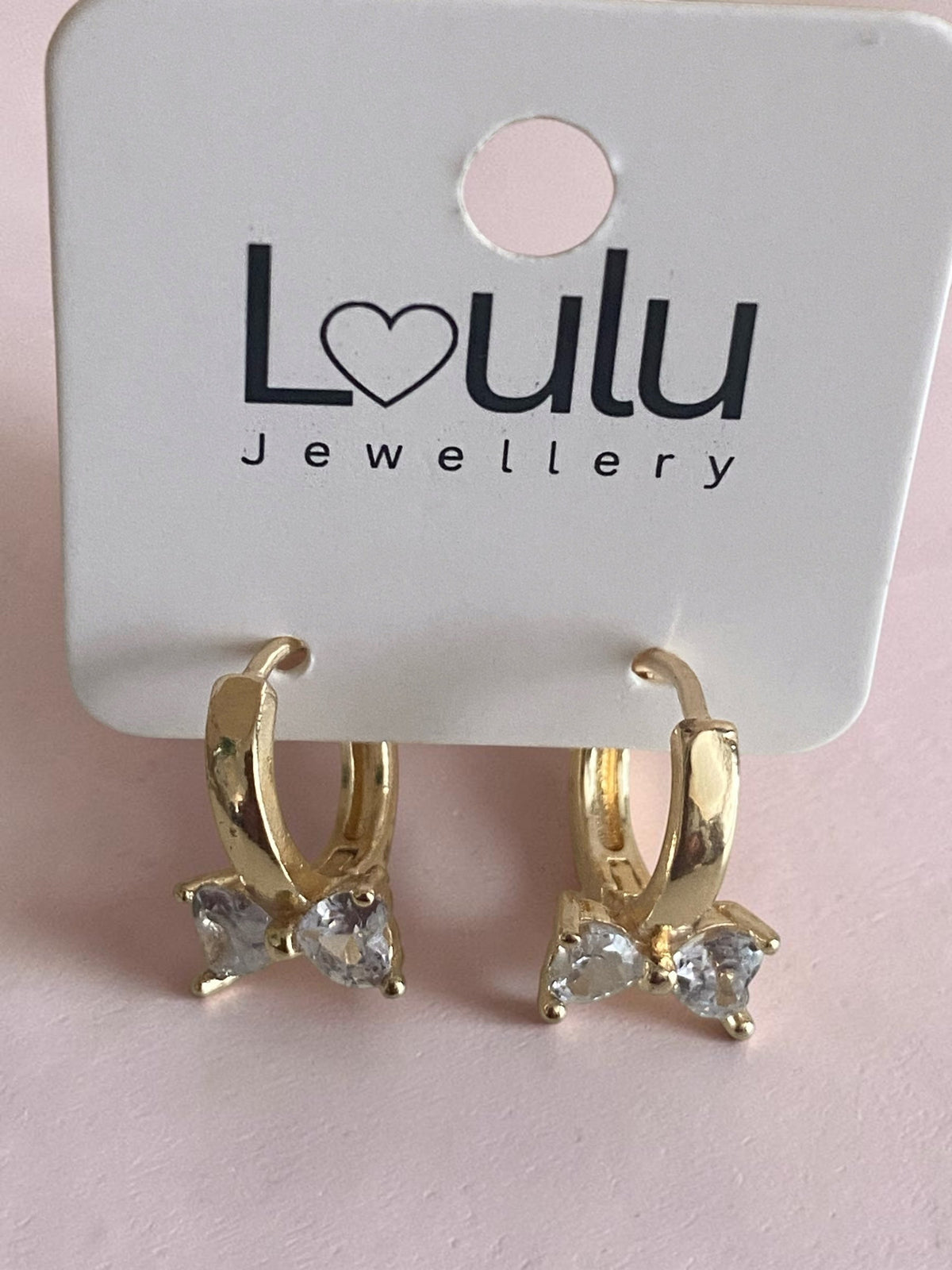 Loulu Jewellery Elegant Bow Hoop Earrings
